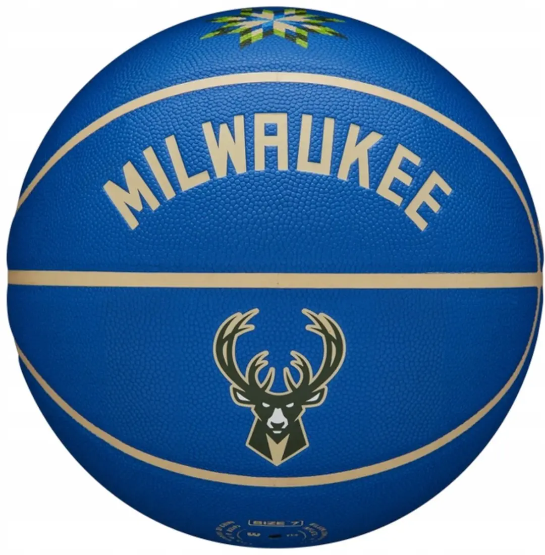 Wilson NBA Milwaukee Bucks Basketbal Maat 5