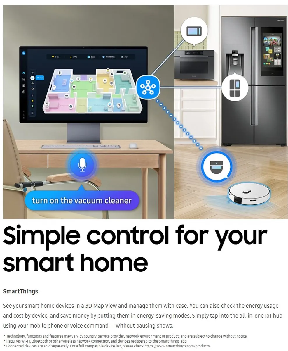Samsung M90F Smart OLED Monitor 32" - 165Hz - 90W