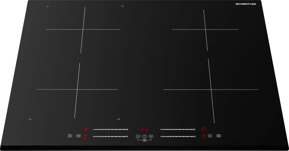 Inventum IKI6035 Inbouw Inductiekookplaat 60cm - 4 Zones - Zwart