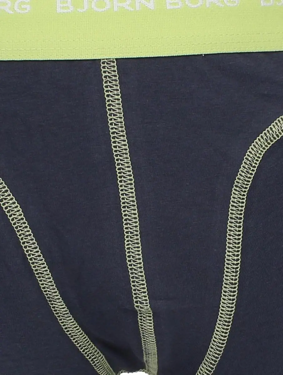 Björn Borg Jongens Contrast Boxershorts 134 - Blauw/Lime