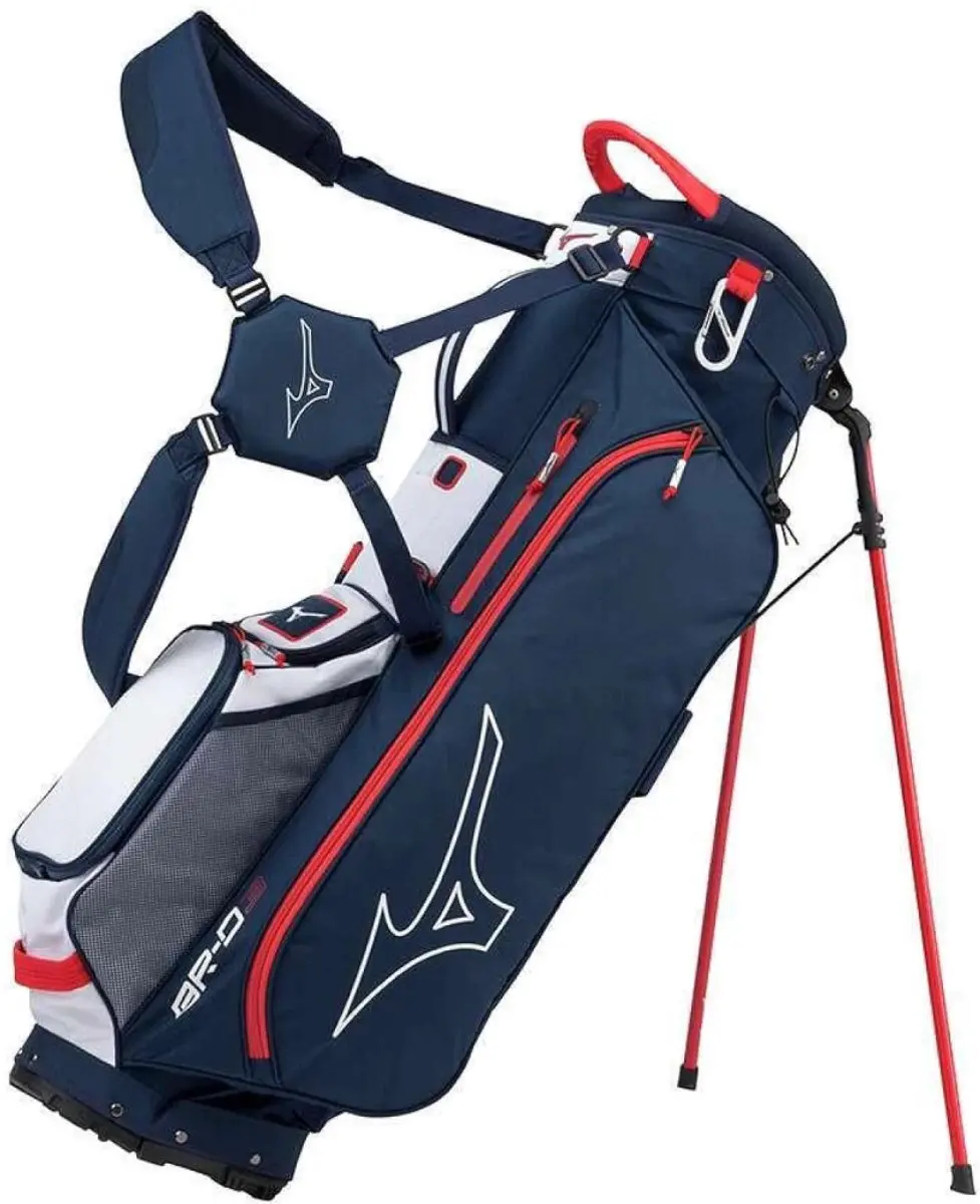 Mizuno BR D3 Golfstandtas - Navy/Red