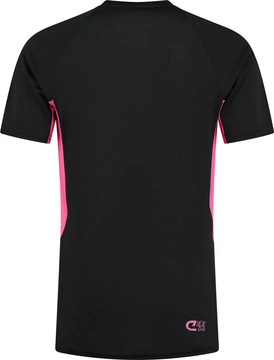 Cruyff Turn Tech Shirt Junior 140 - Zwart Roze