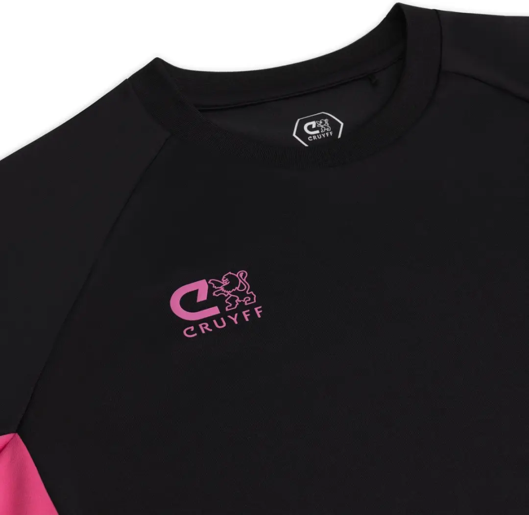 Cruyff Turn Tech Shirt Junior 140 - Zwart Roze - afbeelding 6 van 6