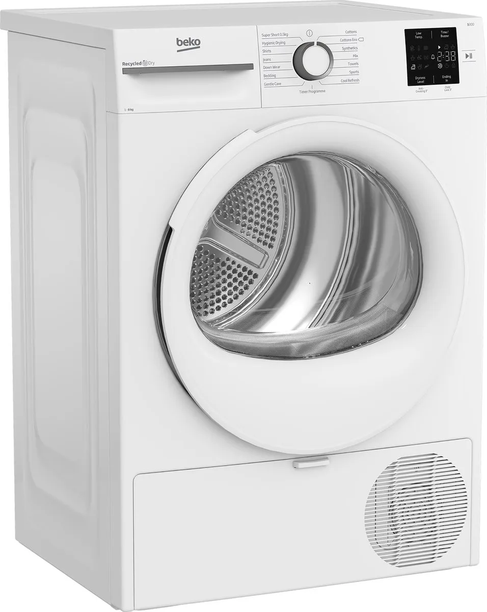 Beko BM3T3822W Vrijstaande Wasdroger 8kg - Wit