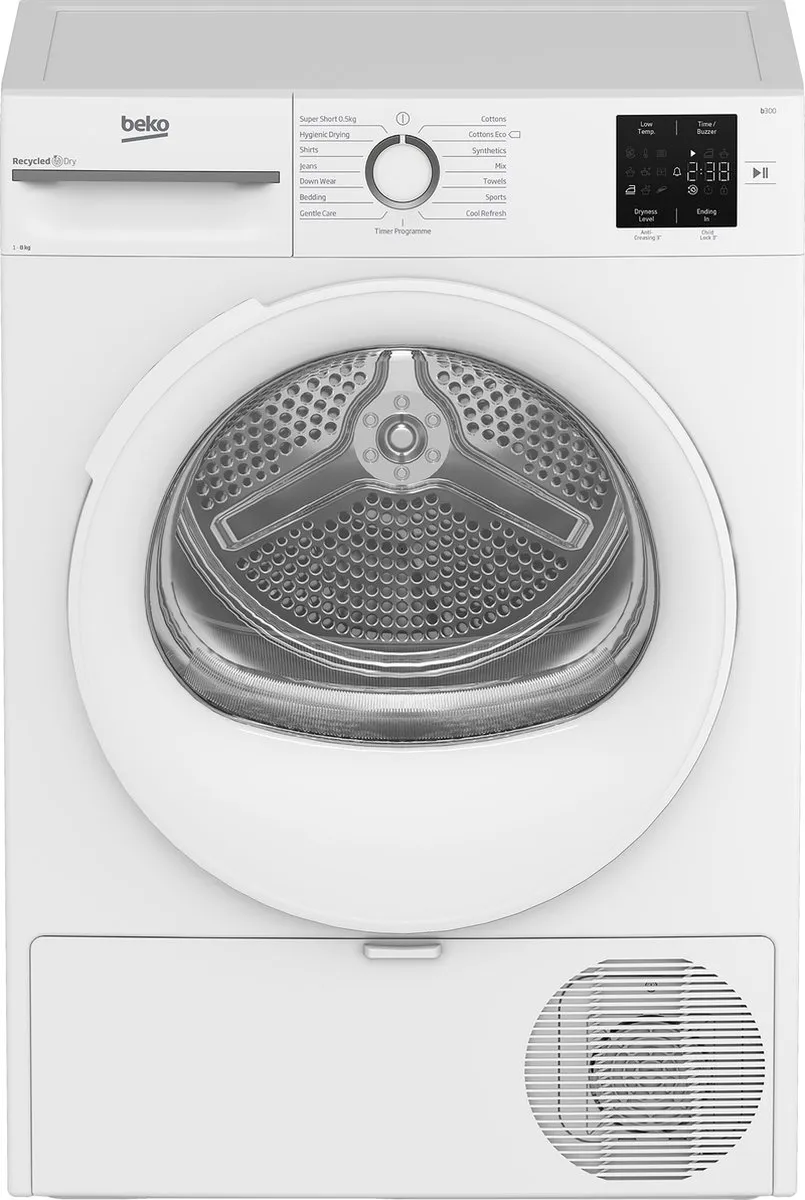 Beko BM3T3822W Vrijstaande Wasdroger 8kg