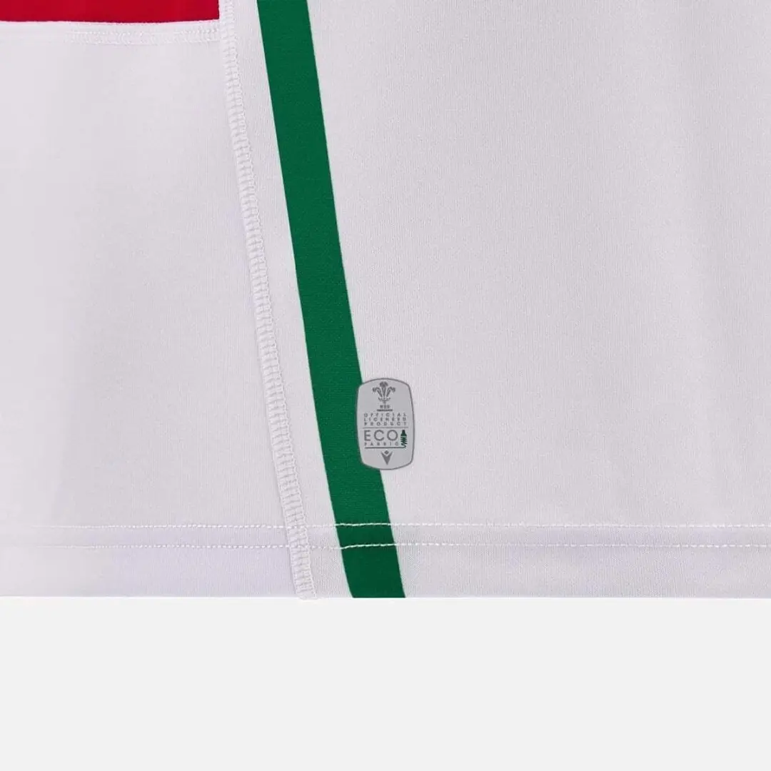 Macron Uitshirt Pays de Galles 6 Nations 2024/25 - L - Wit/Rood