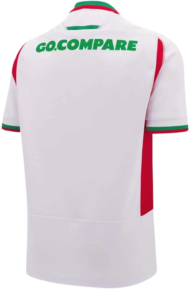 Macron Uitshirt Pays de Galles 6 Nations 2024/25 - L - Wit/Rood