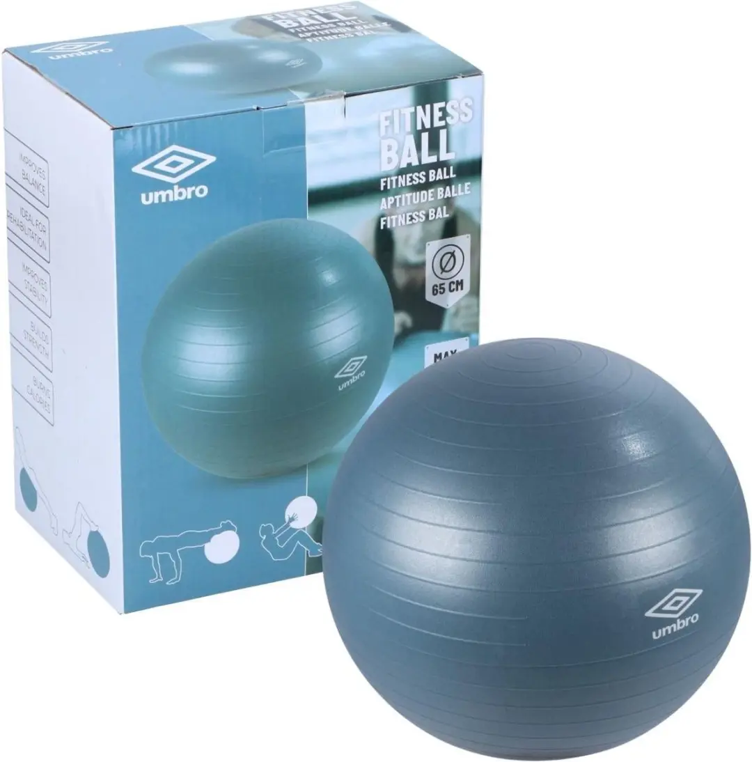 Umbro Fitnessbal 65cm - Blauw - afbeelding 6 van 6
