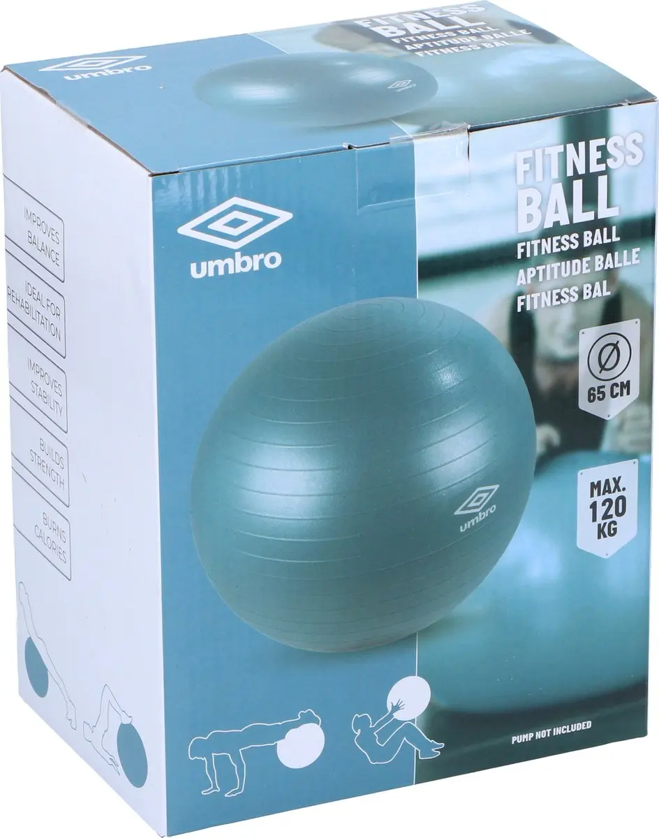 Umbro Fitnessbal 65cm - Blauw