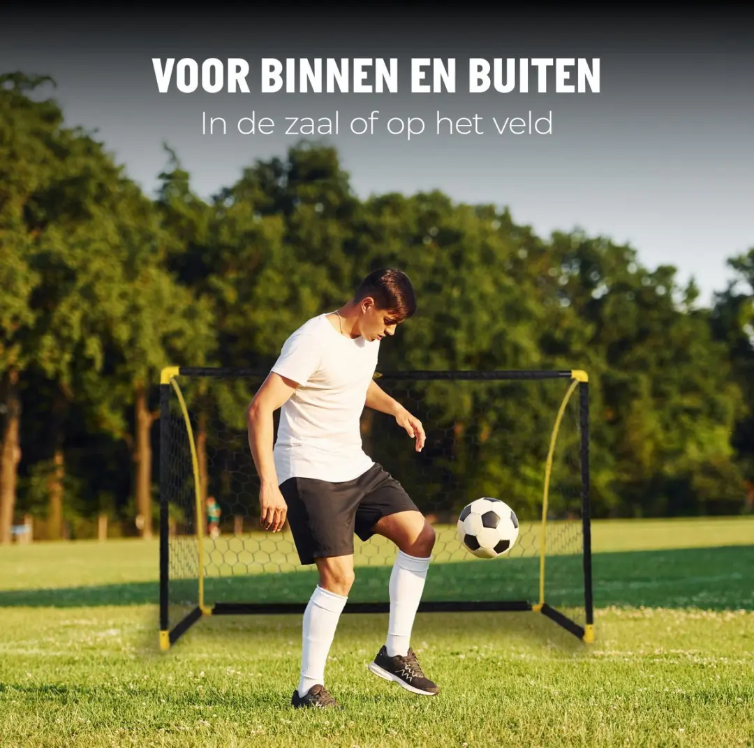Umbro Voetbaldoel Set 2 Stuks 180x91x120cm - Opvouwbaar