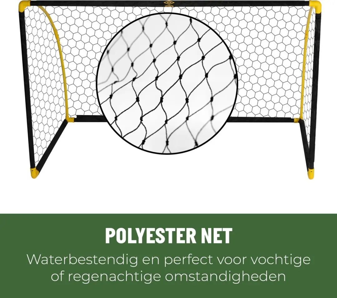 Umbro Voetbaldoel Set 2 Stuks 180x91x120cm - Opvouwbaar