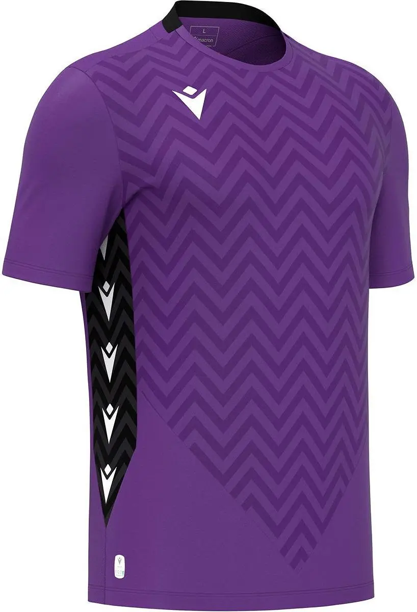 Macron Scorpio Keepershirt Korte Mouw Kinderen 7-8Y - Paars/Zwart - afbeelding 6 van 6