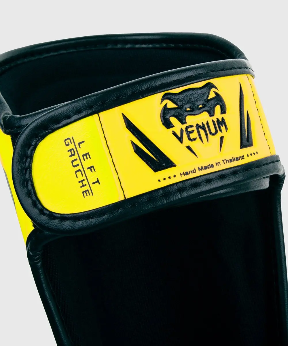 Venum Elite Kids Scheenbeschermers - Geel/Zwart S