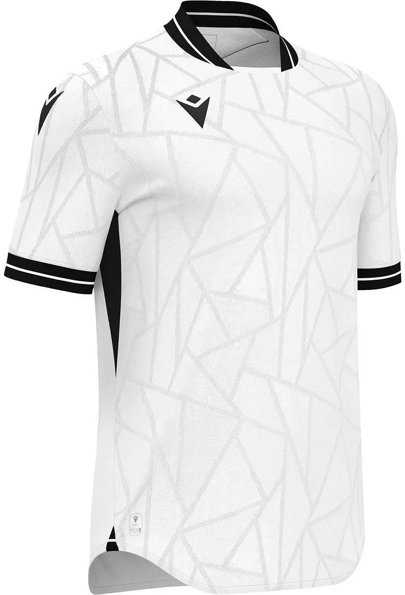 Macron Cerberus Shirt Korte Mouw Heren - M - Wit/Zwart
