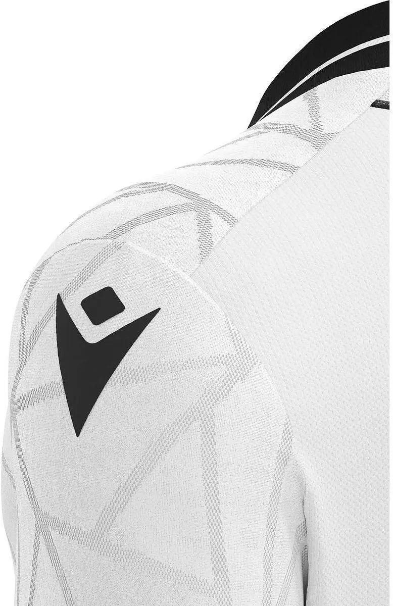 Macron Cerberus Shirt Korte Mouw Heren - M - Wit/Zwart