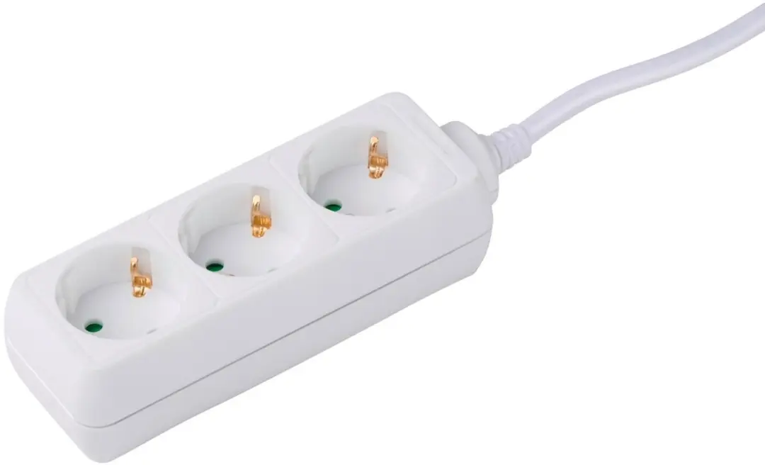 Grundig Socket 3-Weg 3x1.5mm 1.5m Wit