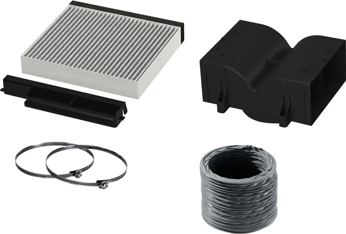 Bosch DWZ1DX1I4 Recyclageset - Decoratieve Afzuigkap - Grijs