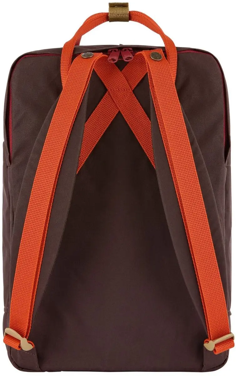 Fjällräven Kånken Koncept Laptop 15" Rugzak - 18L - Black Oak/Rowan Red - afbeelding 6 van 6