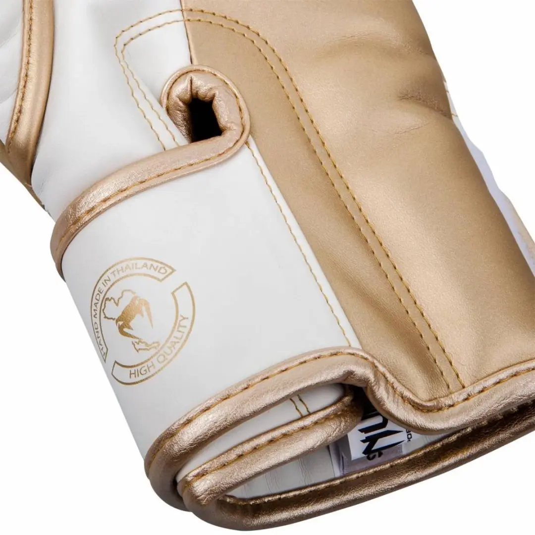 Venum Elite Kick Bokshandschoenen 12 oz - Wit/Goud