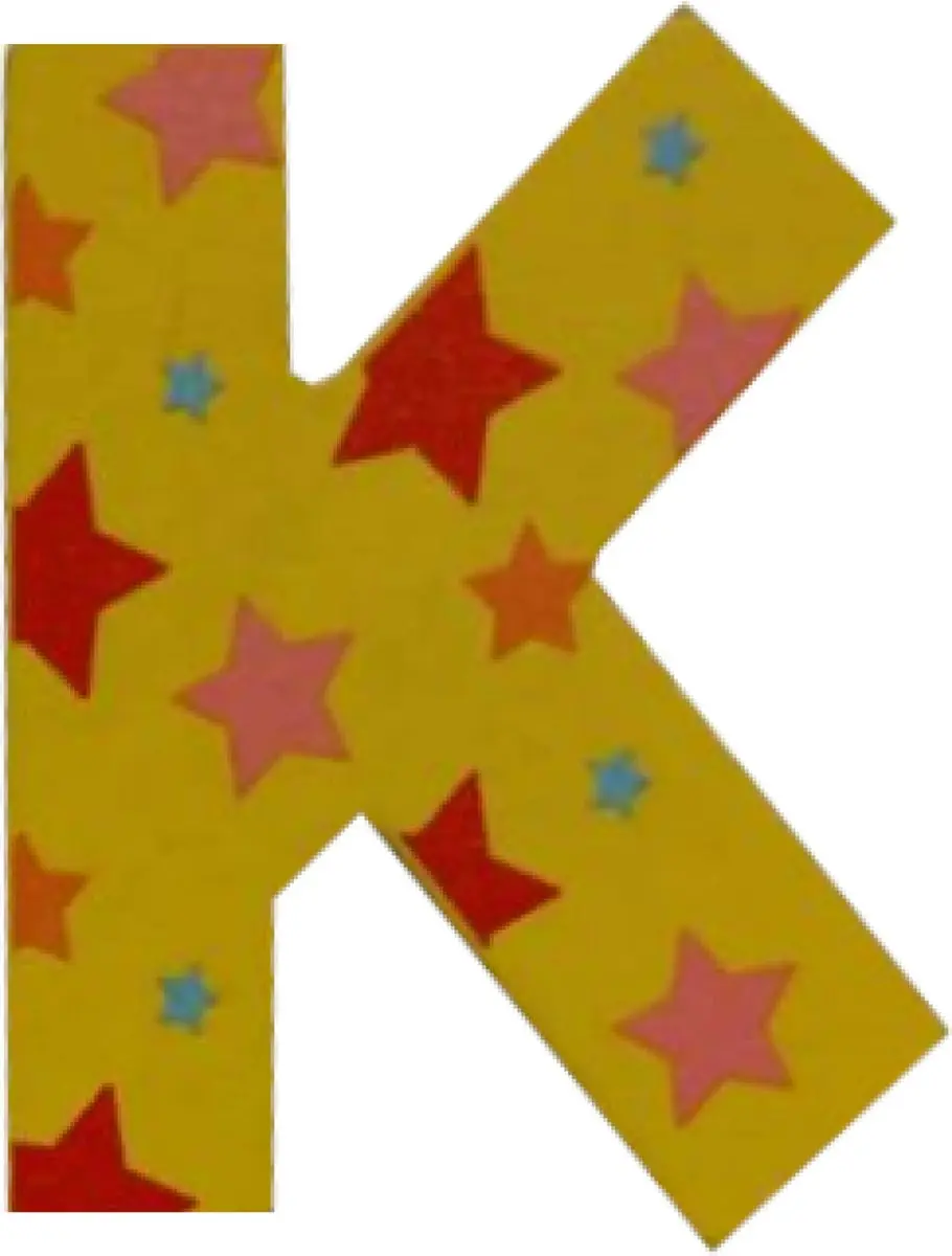 BIGJIGS Decoratieletter K Hout