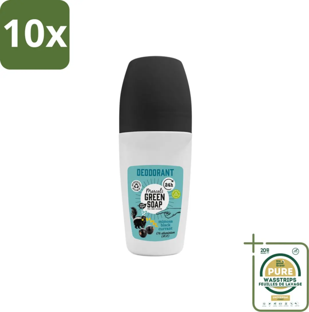 Marcel's Green Soap Deodorant Roller Mimosa & Blackcurrant 50ml