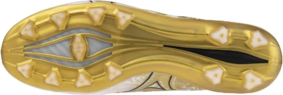 Mizuno Alpha Elite Md Voetbalschoenen 45 - Wit/Goud