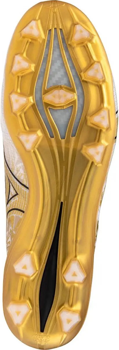 Mizuno Alpha Elite Md Voetbalschoenen 45 - Wit/Goud