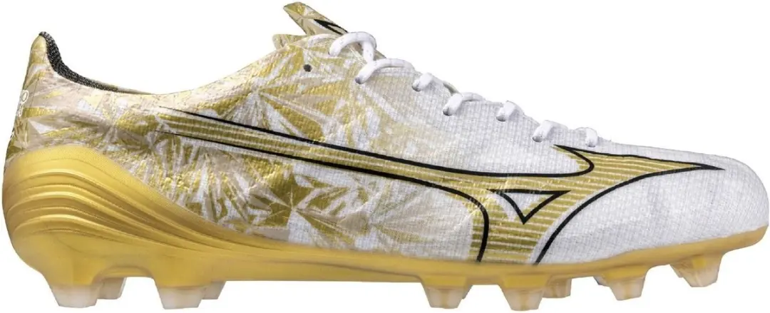Mizuno Alpha Elite Md Voetbalschoenen 45 - Wit/Goud