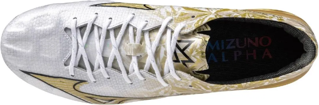 Mizuno Alpha Elite Md Voetbalschoenen 45 - Wit/Goud