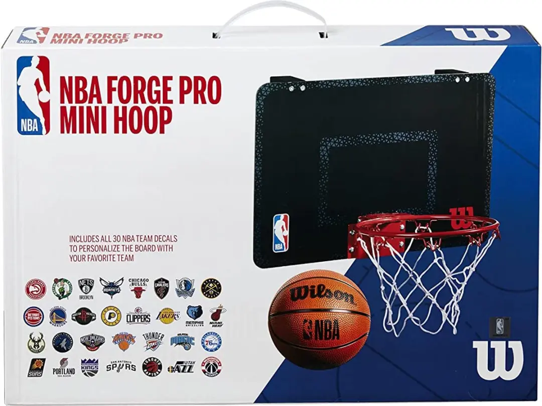 Wilson NBA Team Mini Basket - 1 Stuks - Zwart