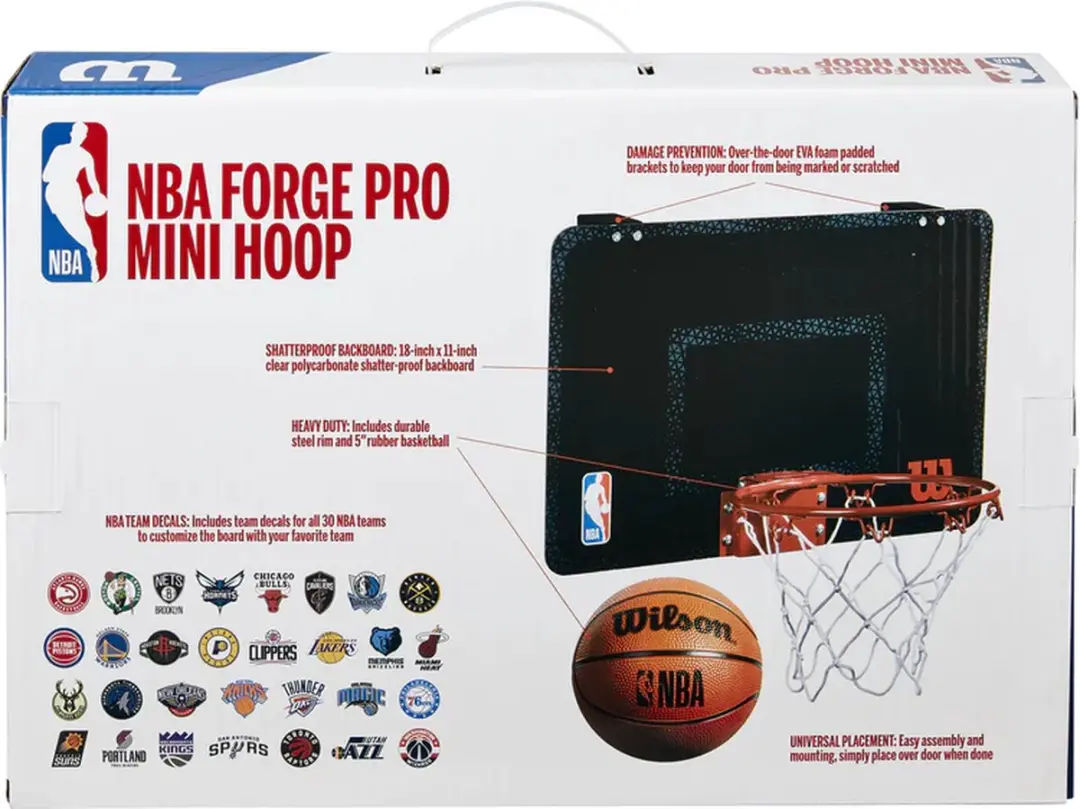 Wilson NBA Team Mini Basket - 1 Stuks - Zwart