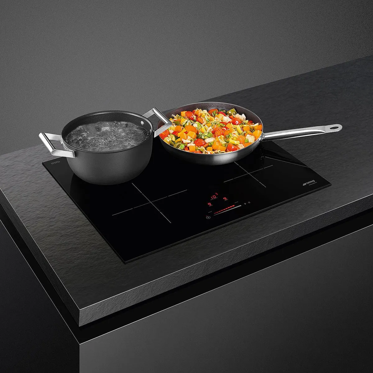 Smeg SI4642D Inbouw Inductiekookplaat 60cm - 4 Zones - Zwart