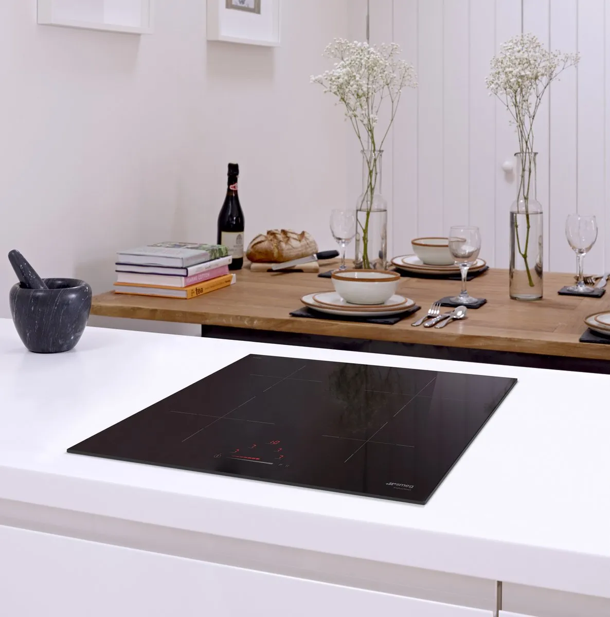 Smeg SI4642D Inbouw Inductiekookplaat 60cm - 4 Zones - Zwart