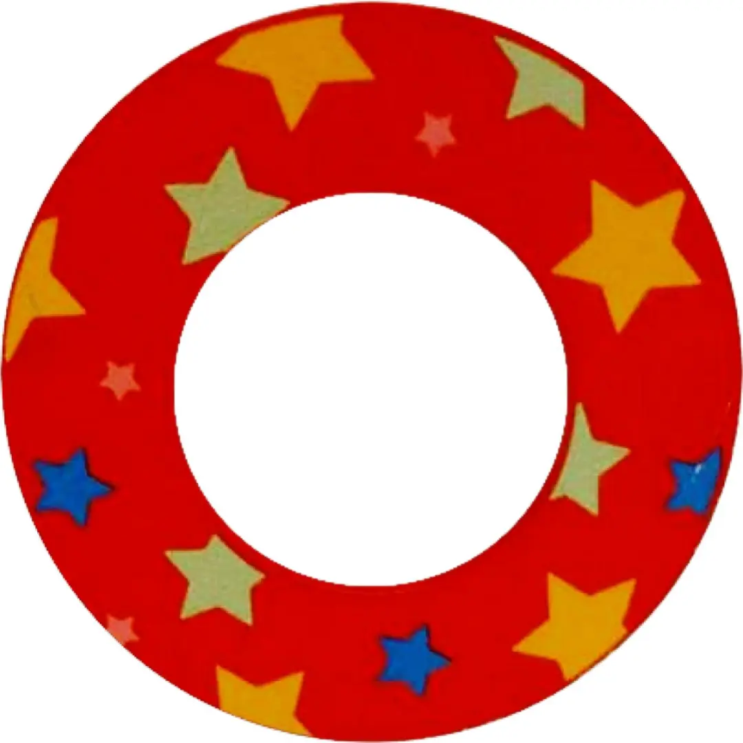 BIGJIGS Decoratieletter O Hout 7cm Rood