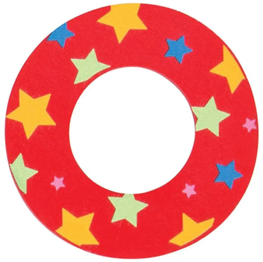 BIGJIGS Decoratieletter O Hout 7cm Rood