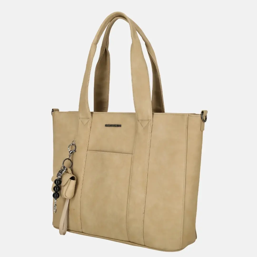 Enrico Benetti Taylor Dames Laptoptas 15 inch - Taupe