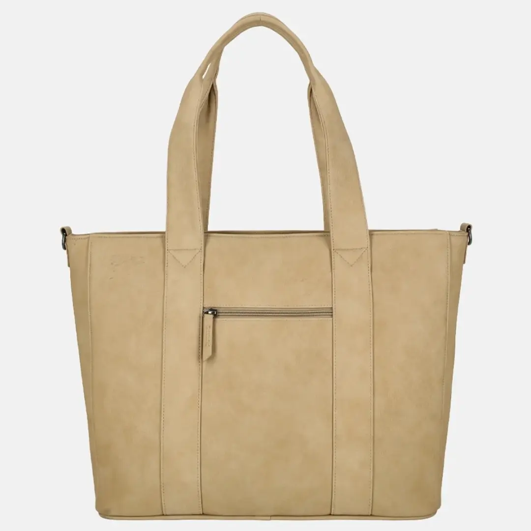 Enrico Benetti Taylor Dames Laptoptas 15 inch - Taupe