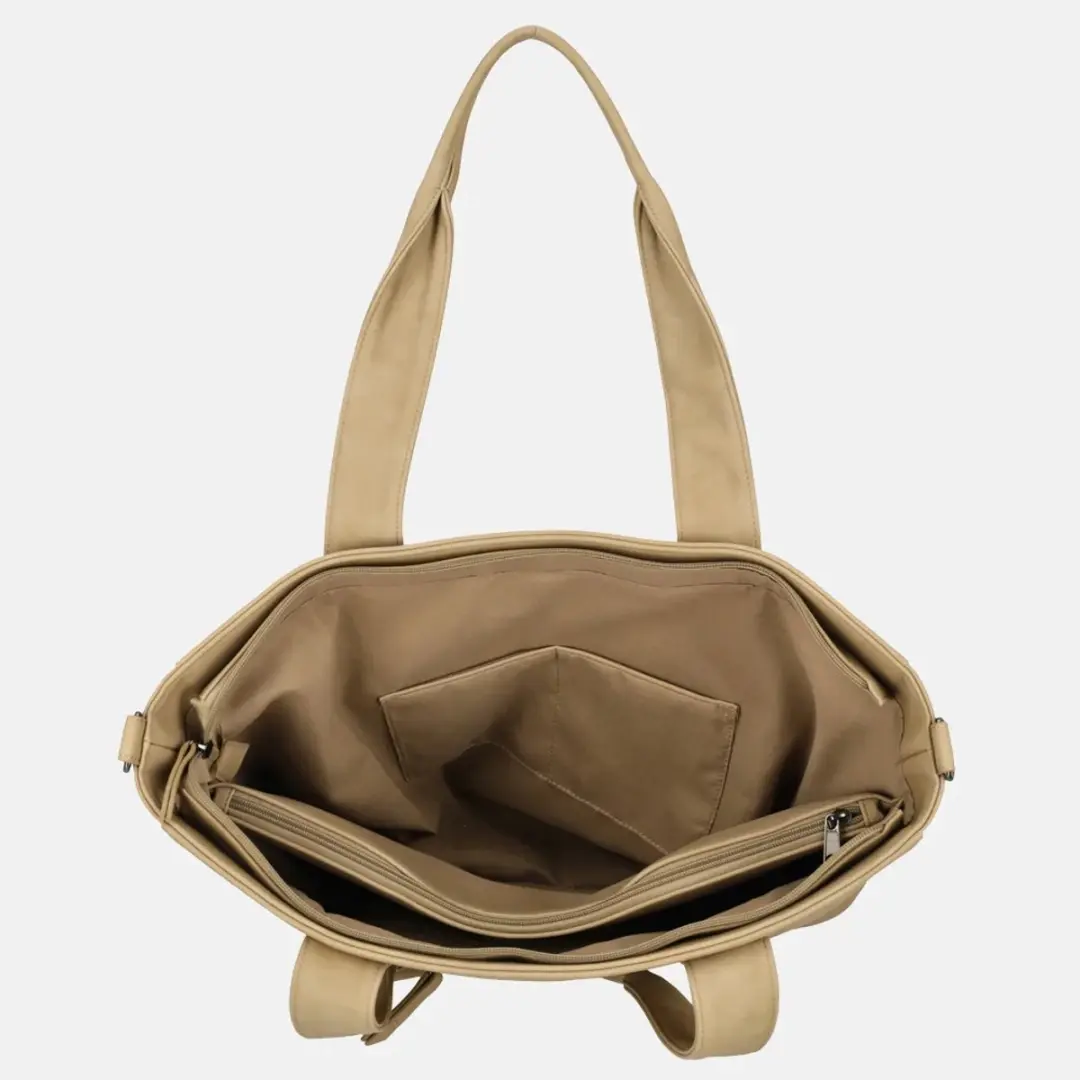 Enrico Benetti Taylor Dames Laptoptas 15 inch - Taupe