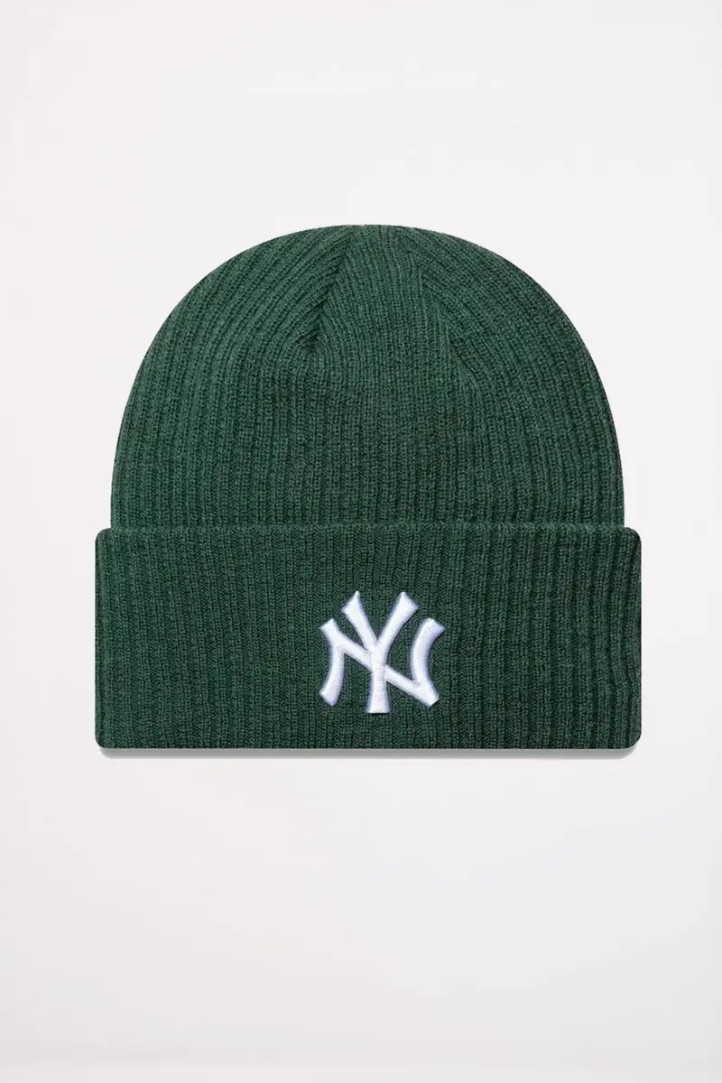 New Era Wide Cuff Beanie - Donkergroen
