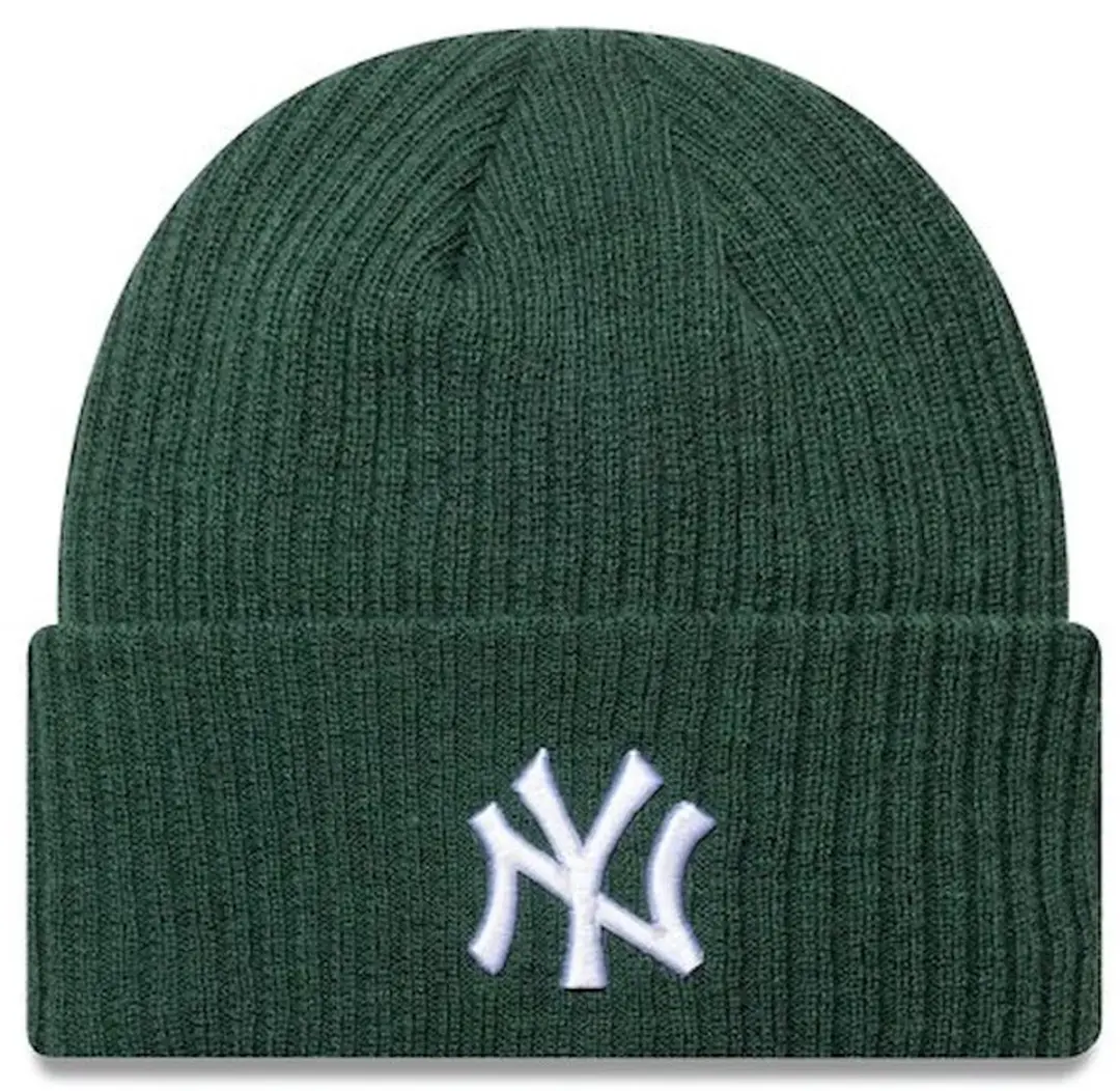 New Era Wide Cuff Beanie - Donkergroen
