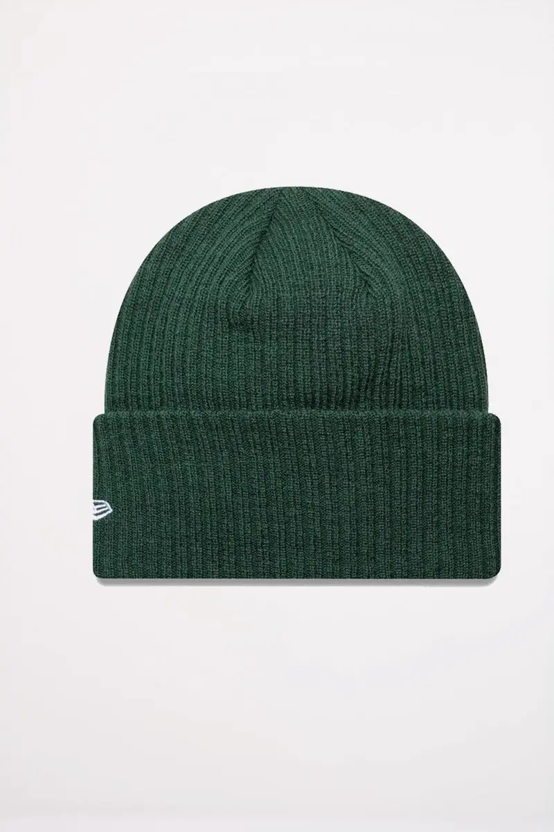 New Era Wide Cuff Beanie - Donkergroen