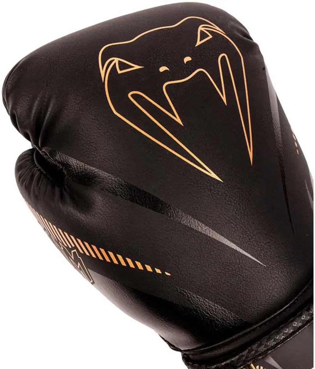 Venum Impact Muay Thai Bokshandschoenen 12 oz - Zwart/Brons