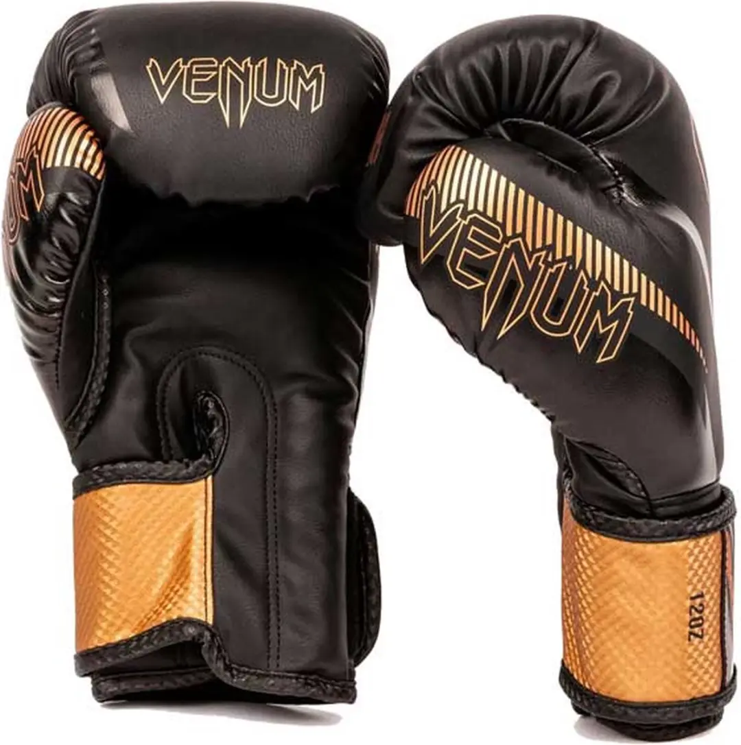 Venum Impact Muay Thai Bokshandschoenen 12 oz - Zwart/Brons