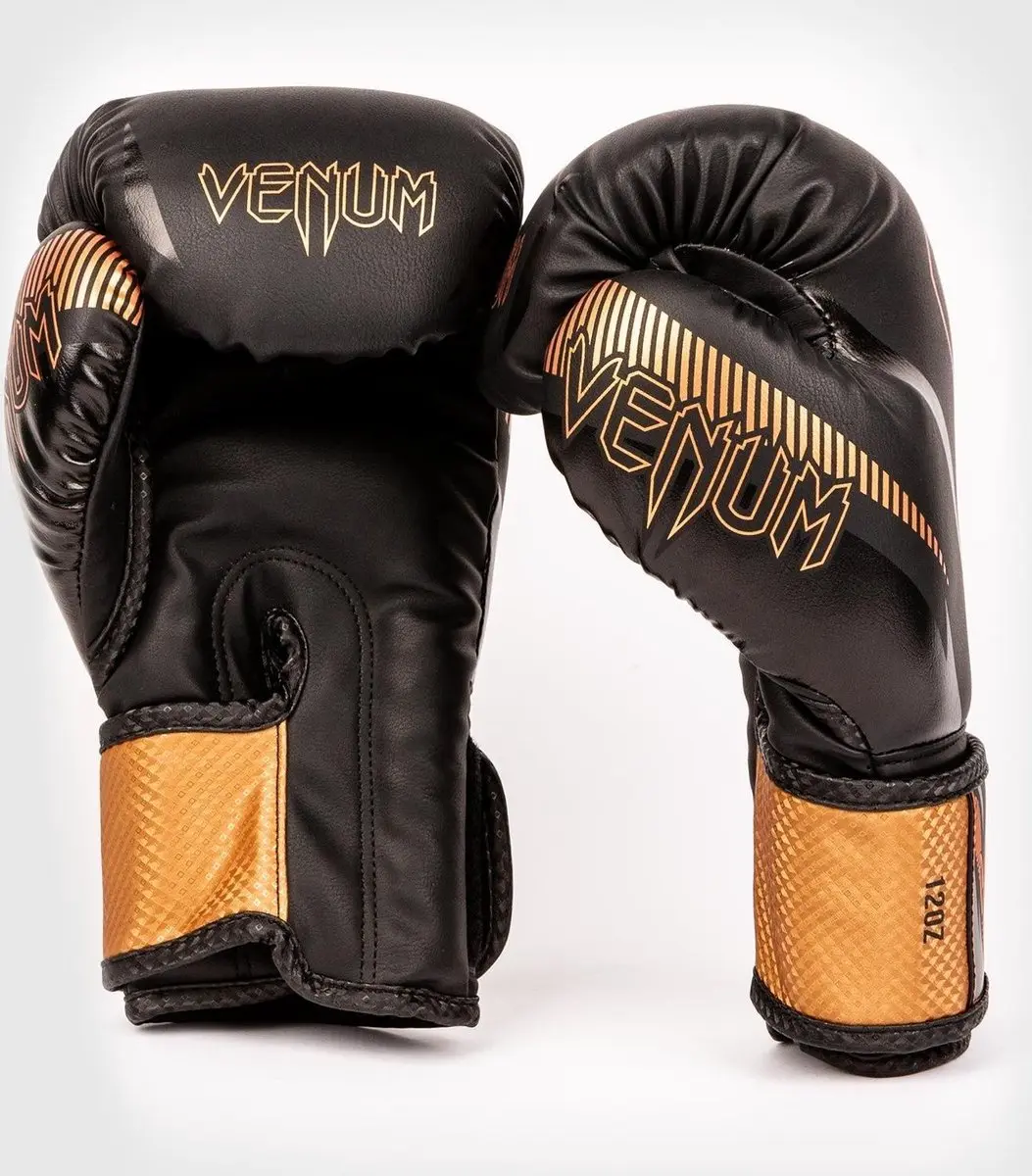 Venum Impact Muay Thai Bokshandschoenen 12 oz - Zwart/Brons