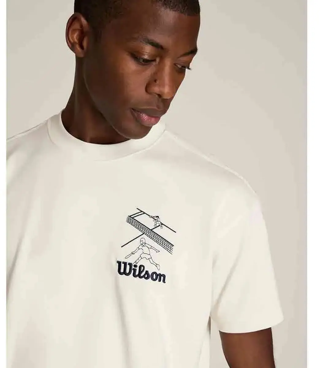 Wilson Classic Graphic T-shirt M - Wit