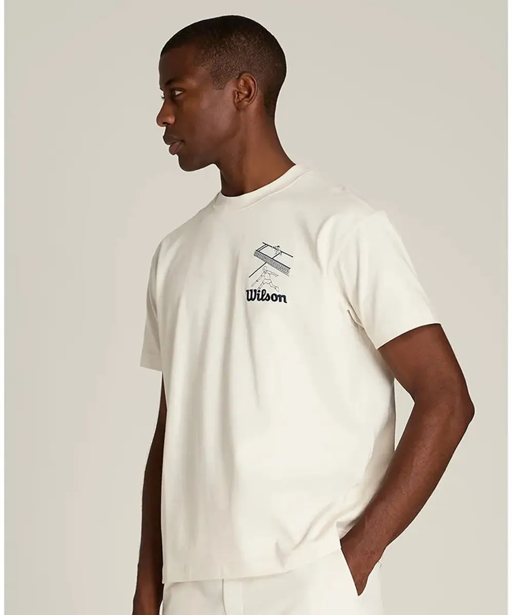 Wilson Classic Graphic T-shirt M - Wit