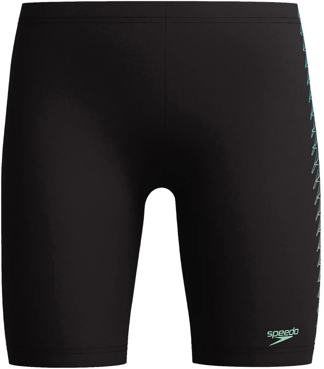Speedo Plastisol Placement Jammer Jongens 140 - Zwart-Groen