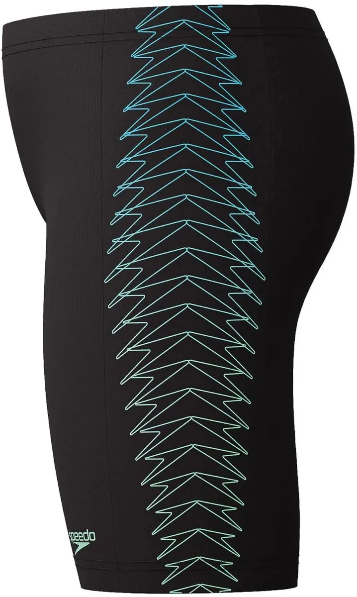 Speedo Plastisol Placement Jammer Jongens 140 - Zwart-Groen