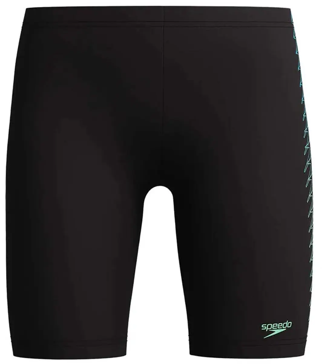 Speedo Plastisol Placement Jammer Jongens 140 - Zwart-Groen