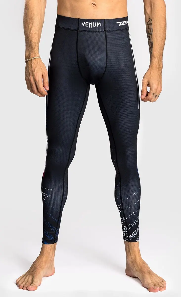 Venum x Tekken 8 Jin Kazama Sportlegging - M - Blauw/Zwart/Wit - afbeelding 6 van 6